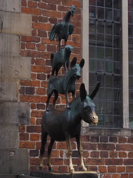Statue of the Bremen city musicians